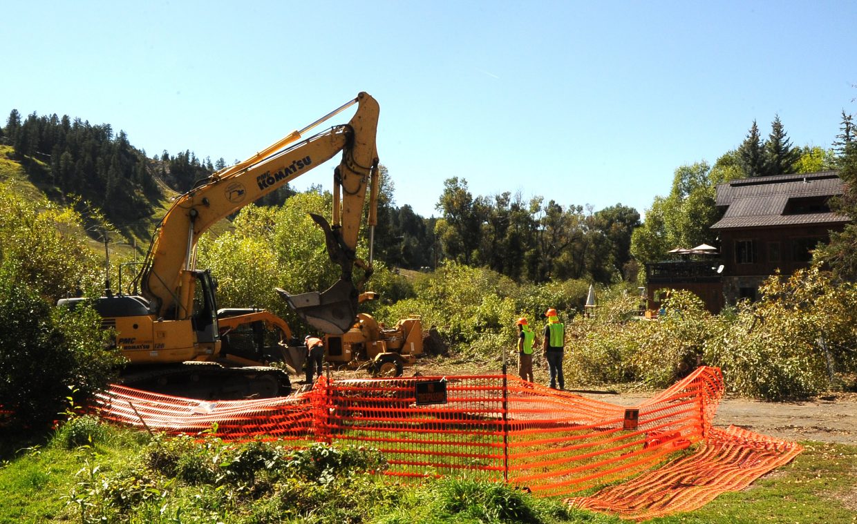 Construction starts at Workman property on Yampa Street